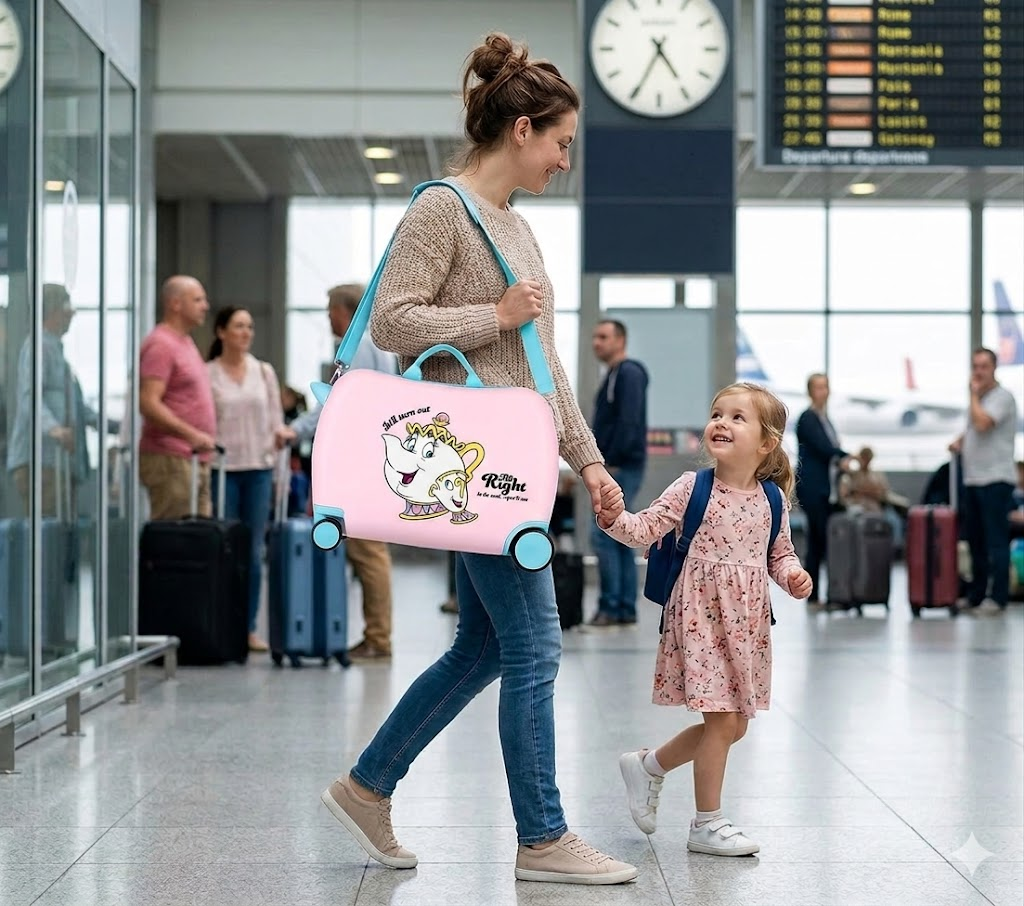 Trolley da Viaggio Cavalcabile DISNEY Valigia in ABS Mrs. Bric e Chicco per Bambini 50 CM - 4789841