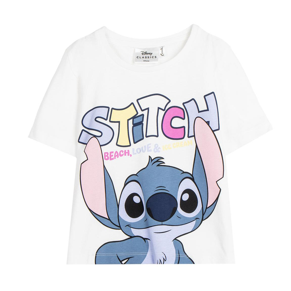 T-Shirt Manica Corta Lilo & Stitch DISNEY Maglietta 100% Co - 2816