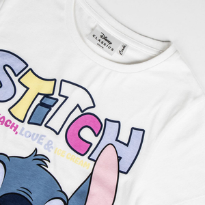 T-Shirt Manica Corta Lilo & Stitch DISNEY Maglietta 100% Co - 2816