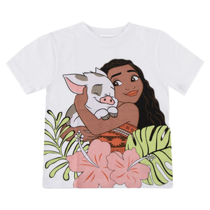 T-Shirt Manica Corta Vaiana Principesse DISNEY Maglietta 100% Cotone - 3231