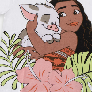 T-Shirt Manica Corta Vaiana Principesse DISNEY Maglietta 100% Cotone - 3231
