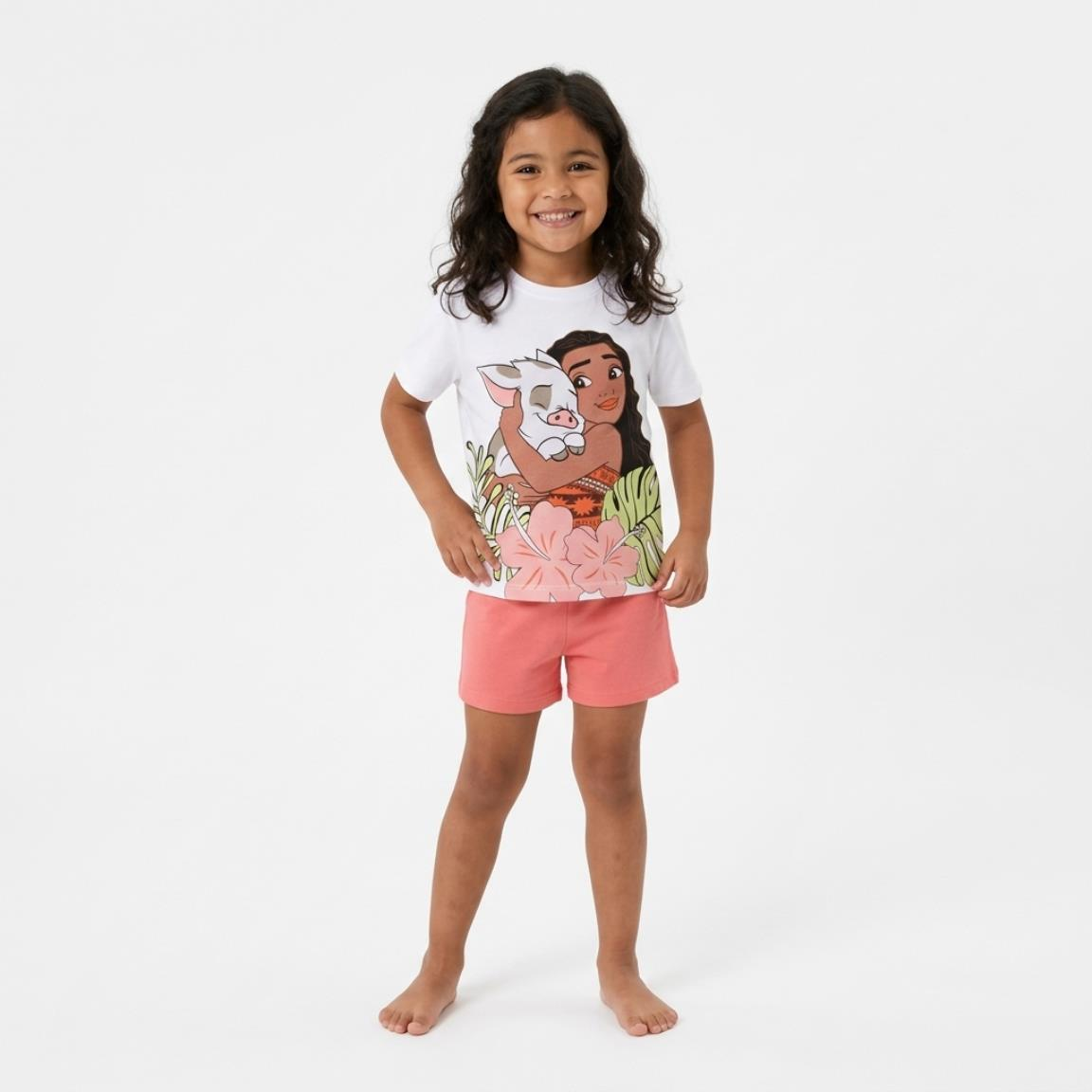 T-Shirt Manica Corta Vaiana Principesse DISNEY Maglietta 100% Cotone - 3231