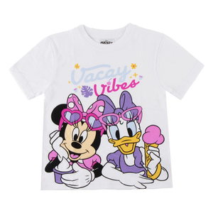 T-Shirt Manica Corta Minnie DISNEY Maglietta 100% Cotone - 3119