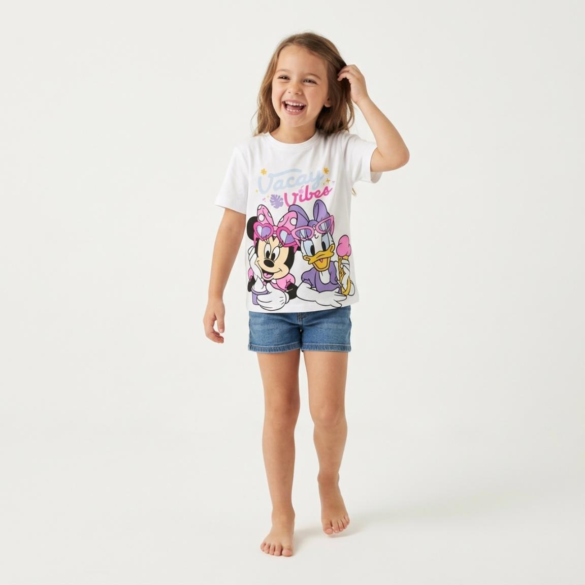 T-Shirt Manica Corta Minnie DISNEY Maglietta 100% Cotone - 3119
