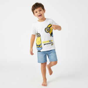 T-Shirt Manica Corta Minions Cattivissimo Me Maglietta 100% Cotone - 2181