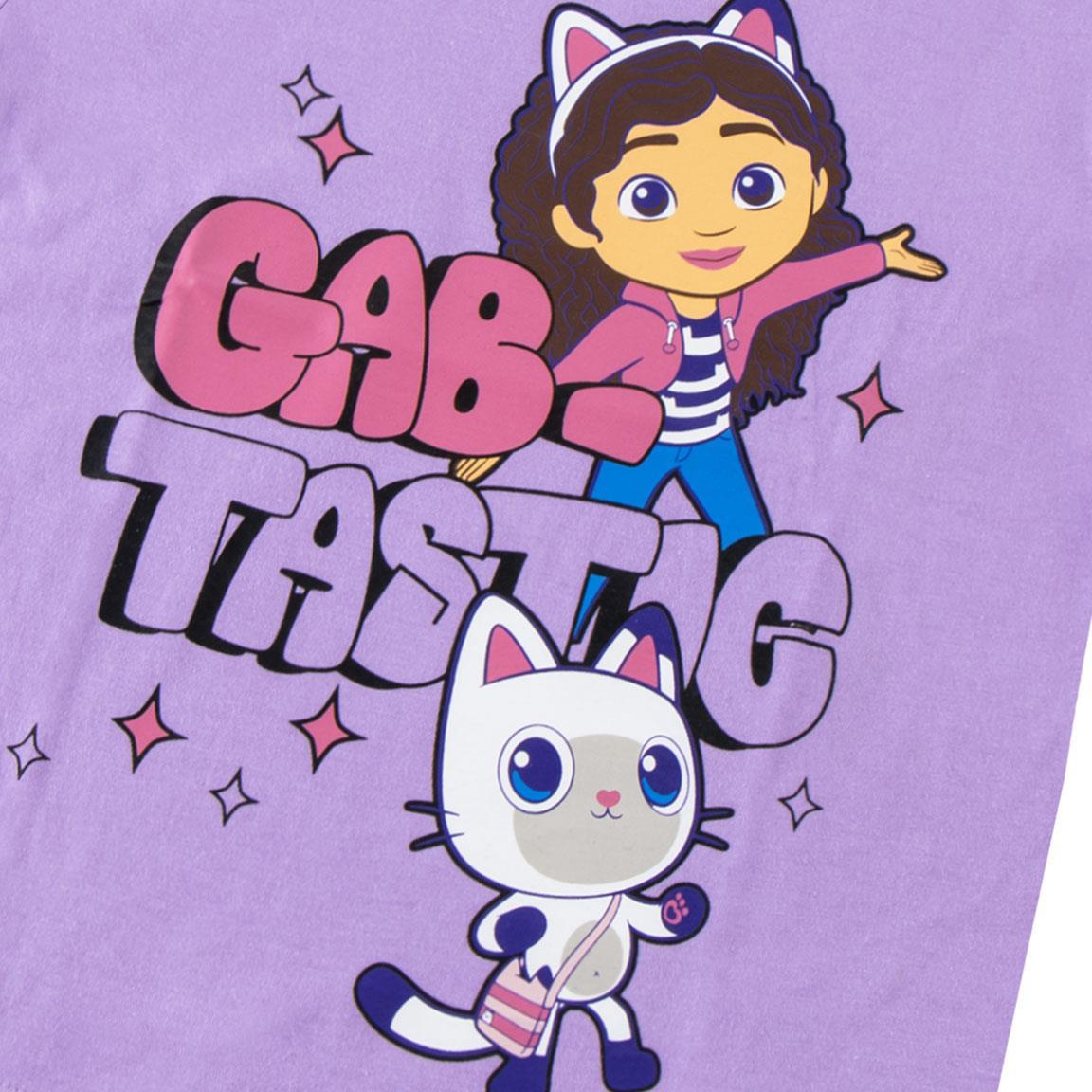 T-Shirt Manica Corta Gabby Dollhouse Netflix Maglietta 100% Cotone - 3228