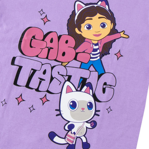 T-Shirt Manica Corta Gabby Dollhouse Netflix Maglietta 100% Cotone - 3228
