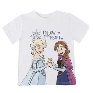 T-Shirt Manica Corta Frozen DISNEY Maglietta 100% Cotone - 3229
