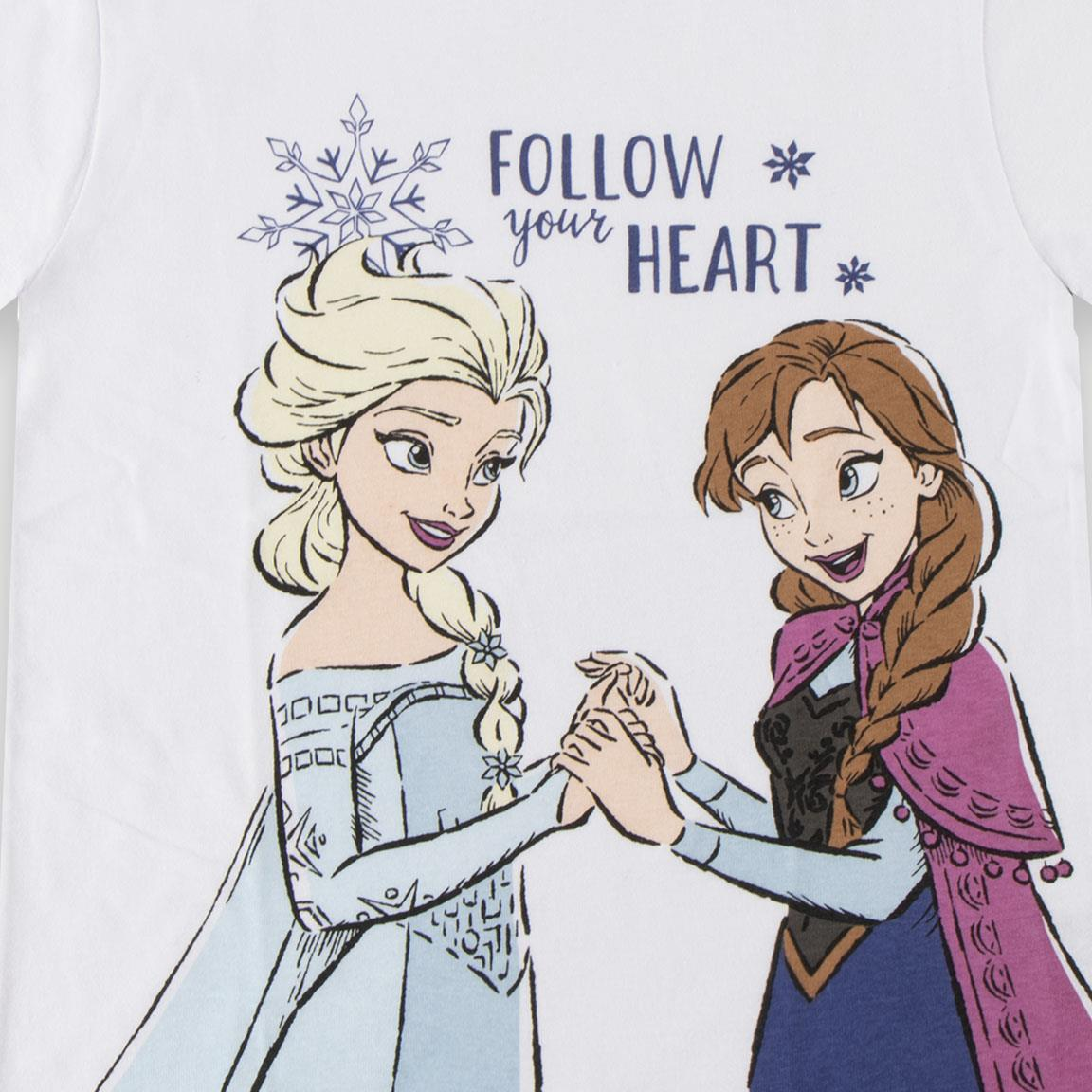 T-Shirt Manica Corta Frozen DISNEY Maglietta 100% Cotone - 3229