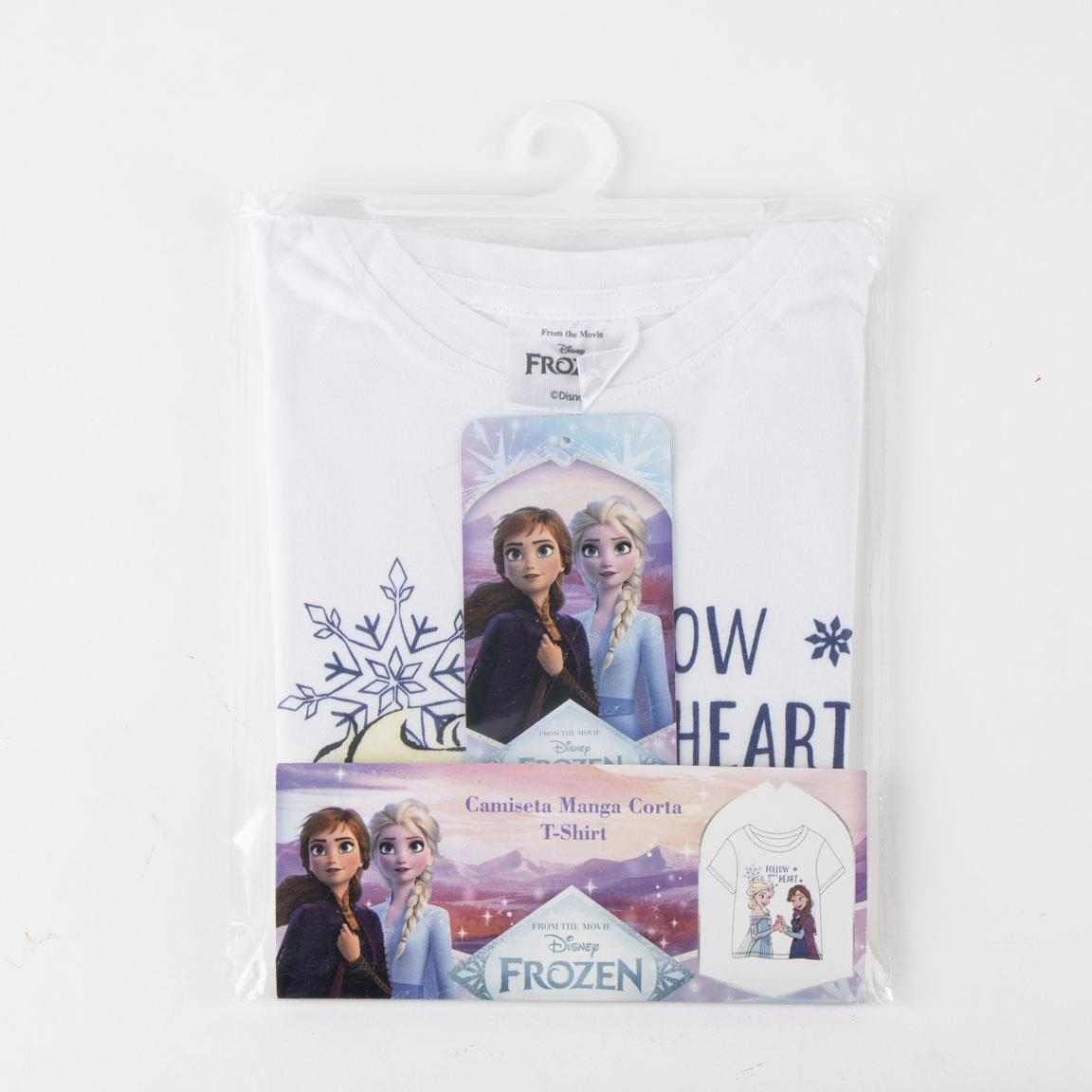 T-Shirt Manica Corta Frozen DISNEY Maglietta 100% Cotone - 3229