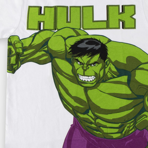 T-Shirt Manica Corta Hulk Avengers MARVEL Maglietta 100% Cotone - 3113