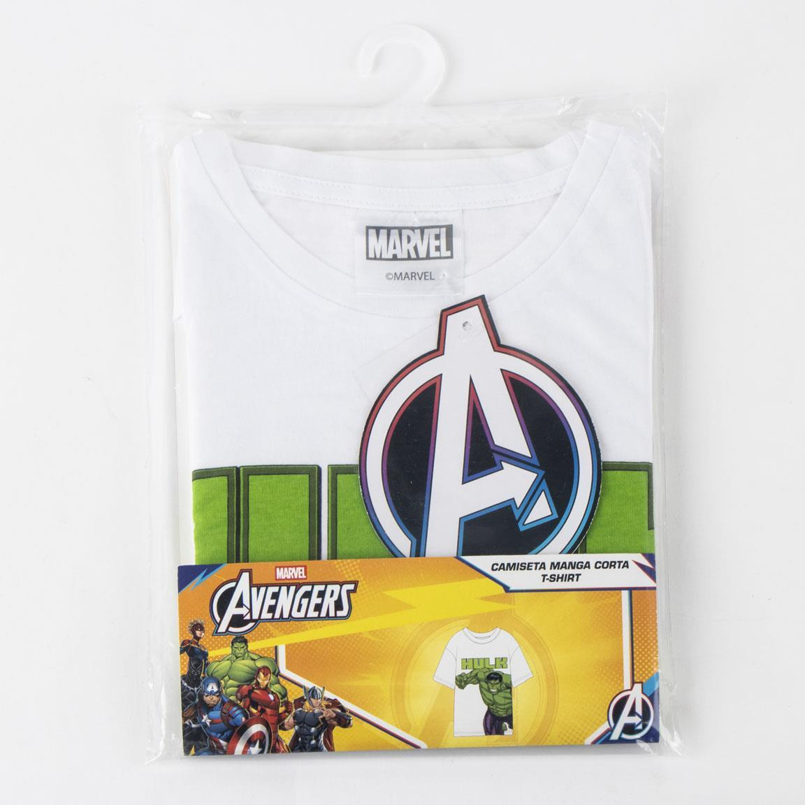 T-Shirt Manica Corta Hulk Avengers MARVEL Maglietta 100% Cotone - 3113