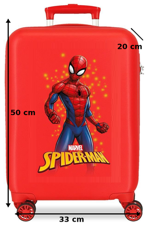 Trolley da Viaggio Spiderman MARVEL Valigia in ABS Bagaglio a Mano 50x33x20 CM - 2411369