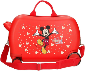 Trolley da Viaggio Cavalcabile Topolino DISNEY Valigia in ABS per Bambini 45 CM - 2971021