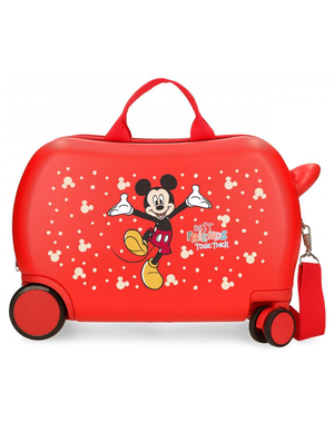 Trolley da Viaggio Cavalcabile Topolino DISNEY Valigia in ABS per Bambini 45 CM - 2971021