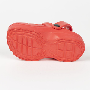 Ciabatte Sonic Modello Crocs in Eva con Cinturino Bambina Piscina Mare - 6436rosso