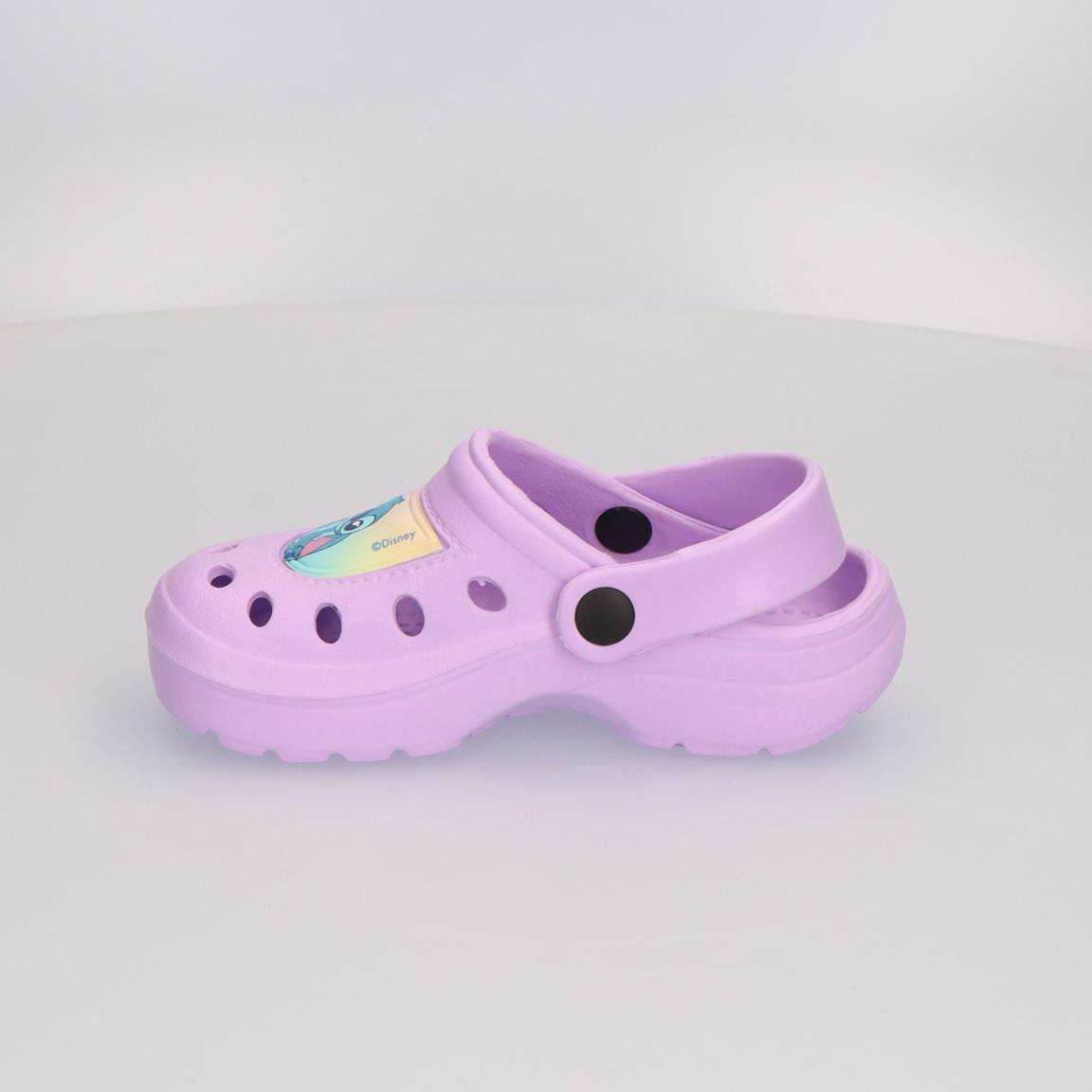 Ciabatte Stitch DISNEY Modello Crocs in Eva con Cinturino Bambina Piscina Mare - 7271lilla