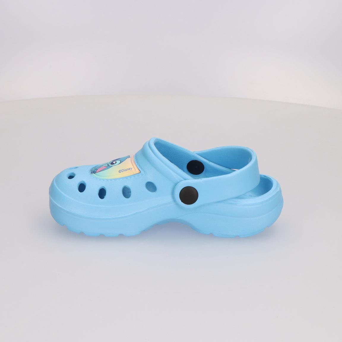 Ciabatte Stitch DISNEY Modello Crocs in Eva con Cinturino Bambina Piscina Mare - 7271celeste
