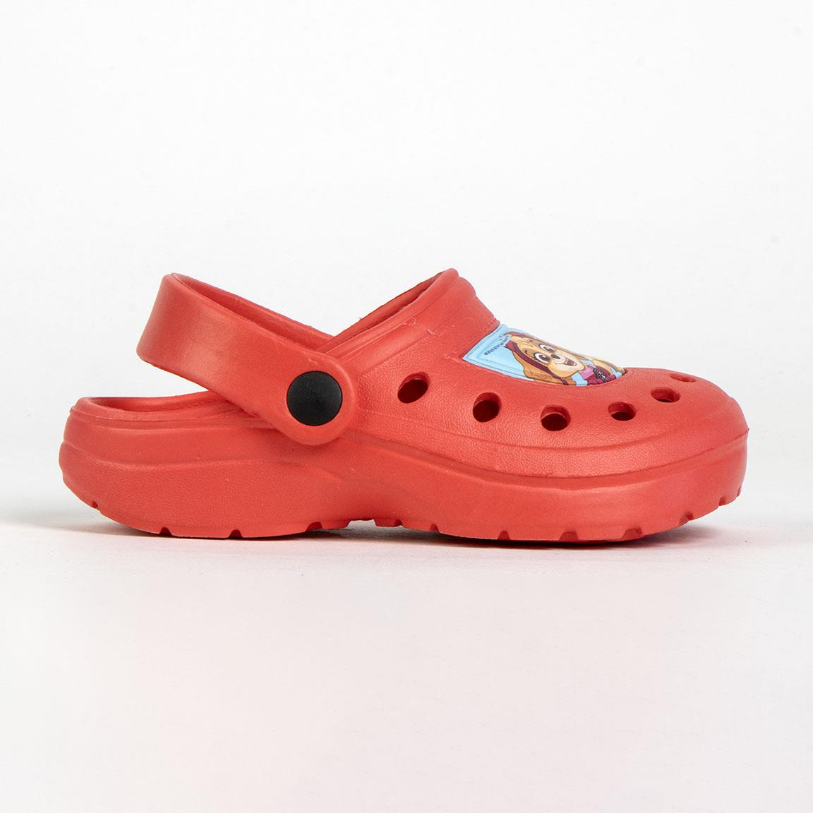 Ciabatte Paw Patrol Modello Crocs in Eva con Cinturino Bambino Piscina Mare - 6873rosso