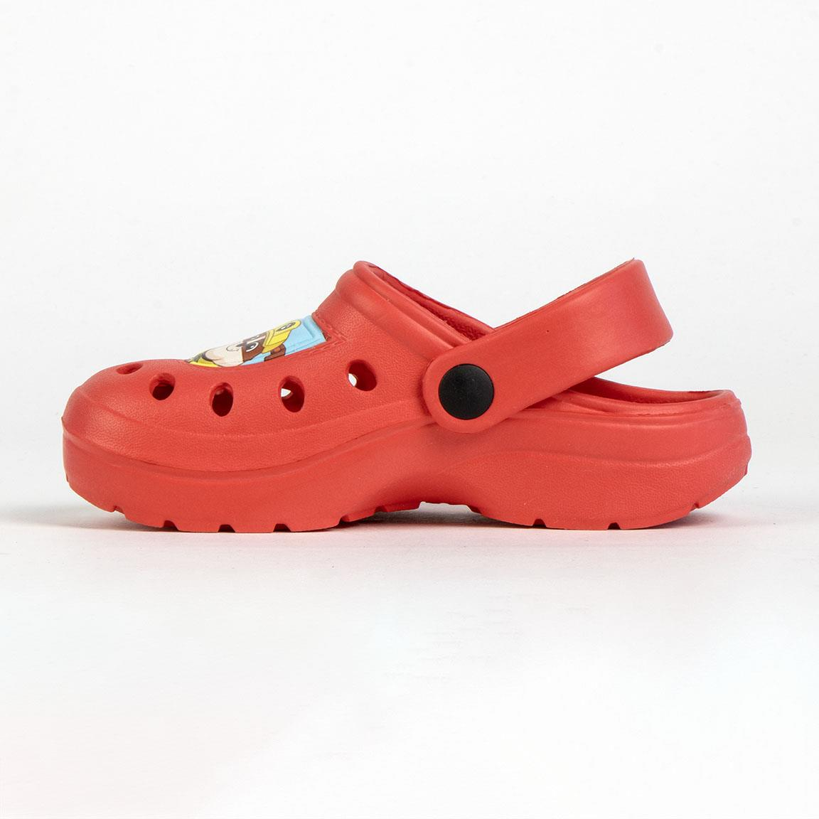 Ciabatte Paw Patrol Modello Crocs in Eva con Cinturino Bambino Piscina Mare - 6873rosso
