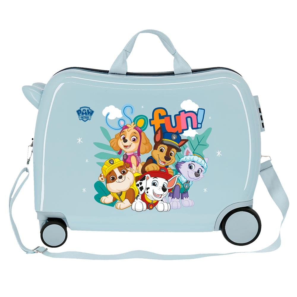 Trolley da Viaggio Paw Patrol in ABS Valigia Cavalcabile Bagaglio 50x38x20 CM - 2199825