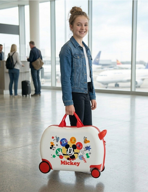 Trolley da Viaggio Cavalcabile Topolino DISNEY Valigia in ABS per Bambini 45 CM - 4221042