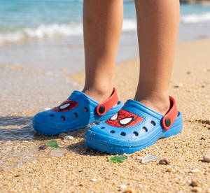 Ciabatte Spiderman MARVEL Modello Crocs in Eva con Cinturino Bambino Piscina Mare - 7268blu