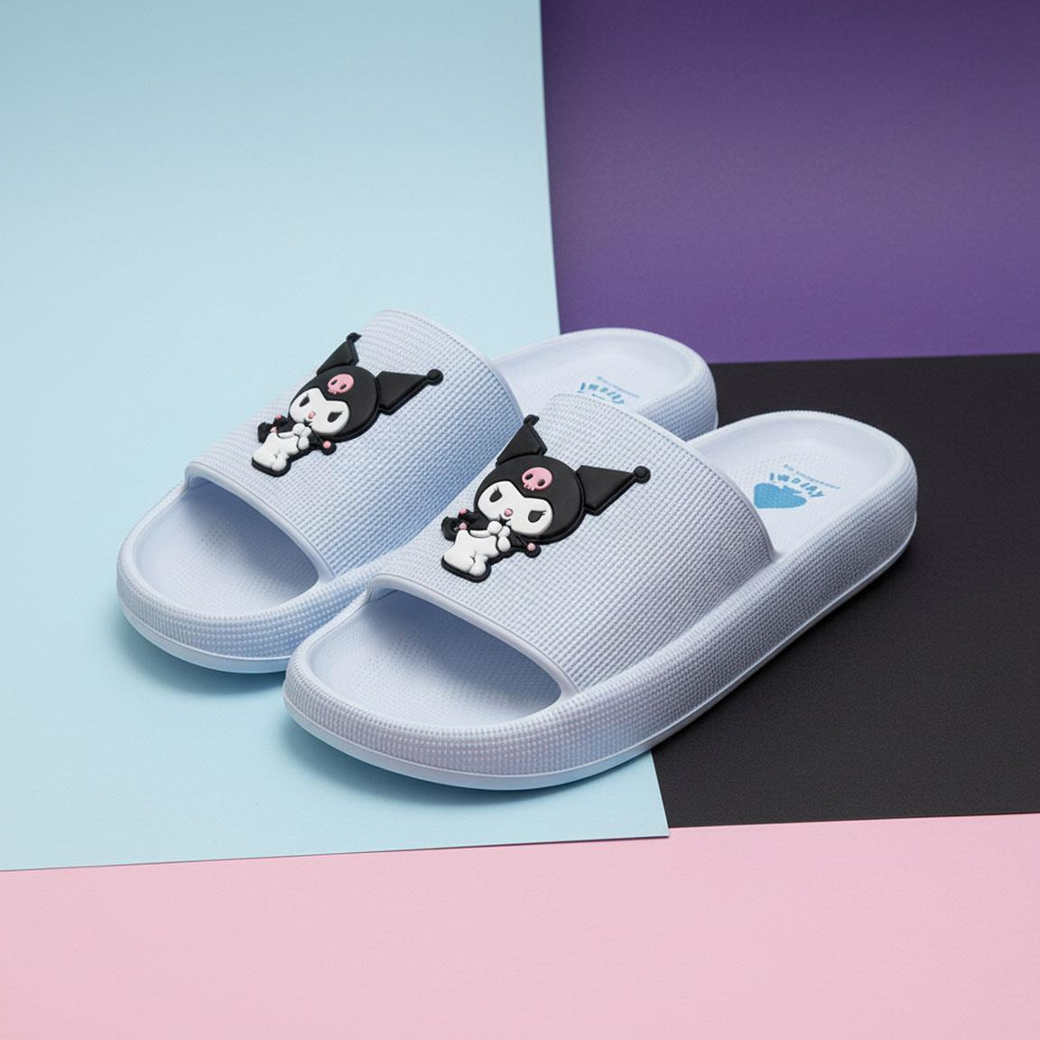 Ciabatte Kuromi Sanrio Pantofole Monofascia per Mare Piscina Adulti - 7319