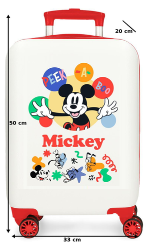 Trolley da Viaggio Topolino DISNEY 50 CM Valigia in ABS - 4221342