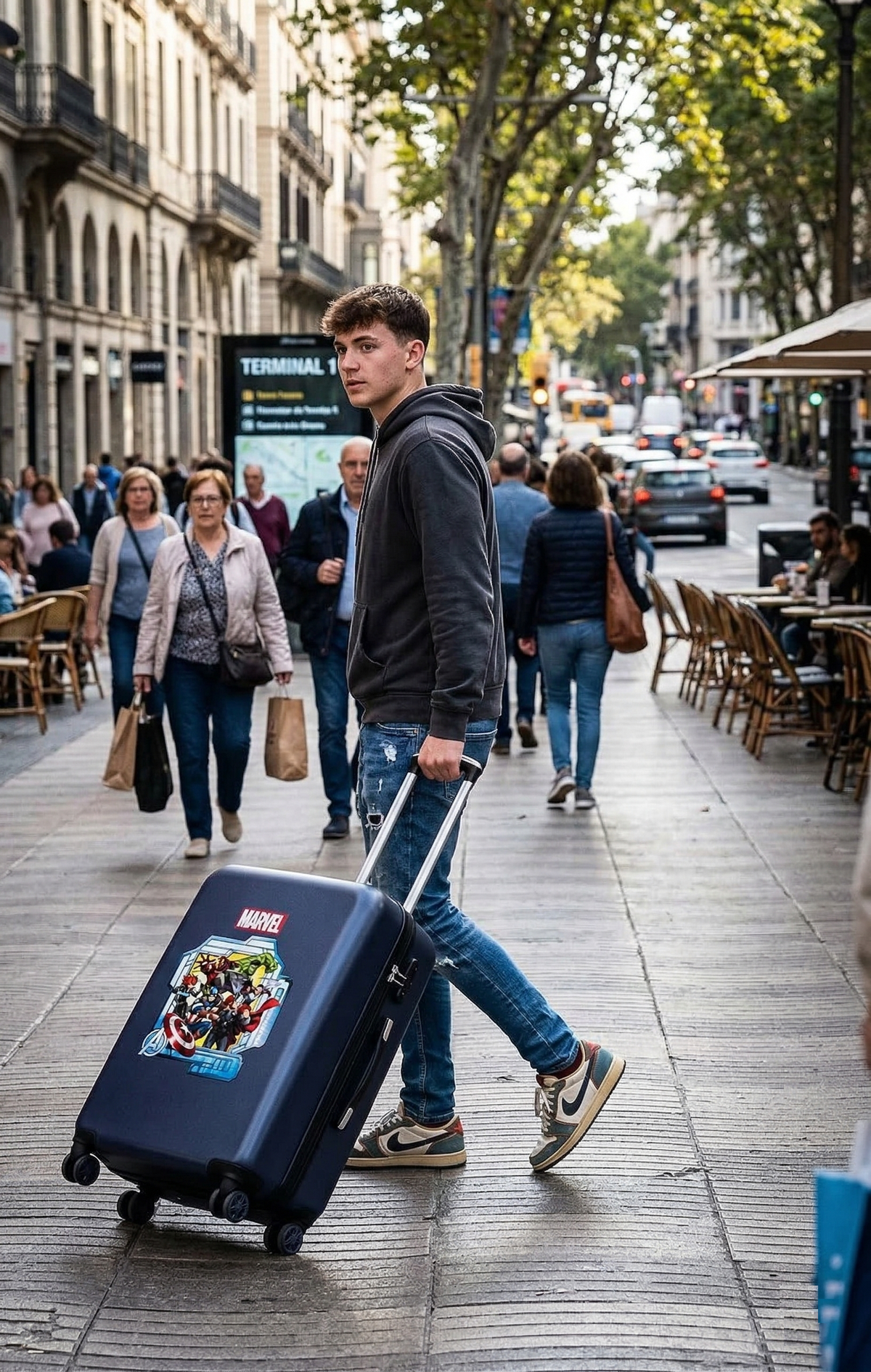 Trolley da Viaggio Avengers MARVEL Valigia in ABS Bagaglio a Mano 55x38x20 - 2471167