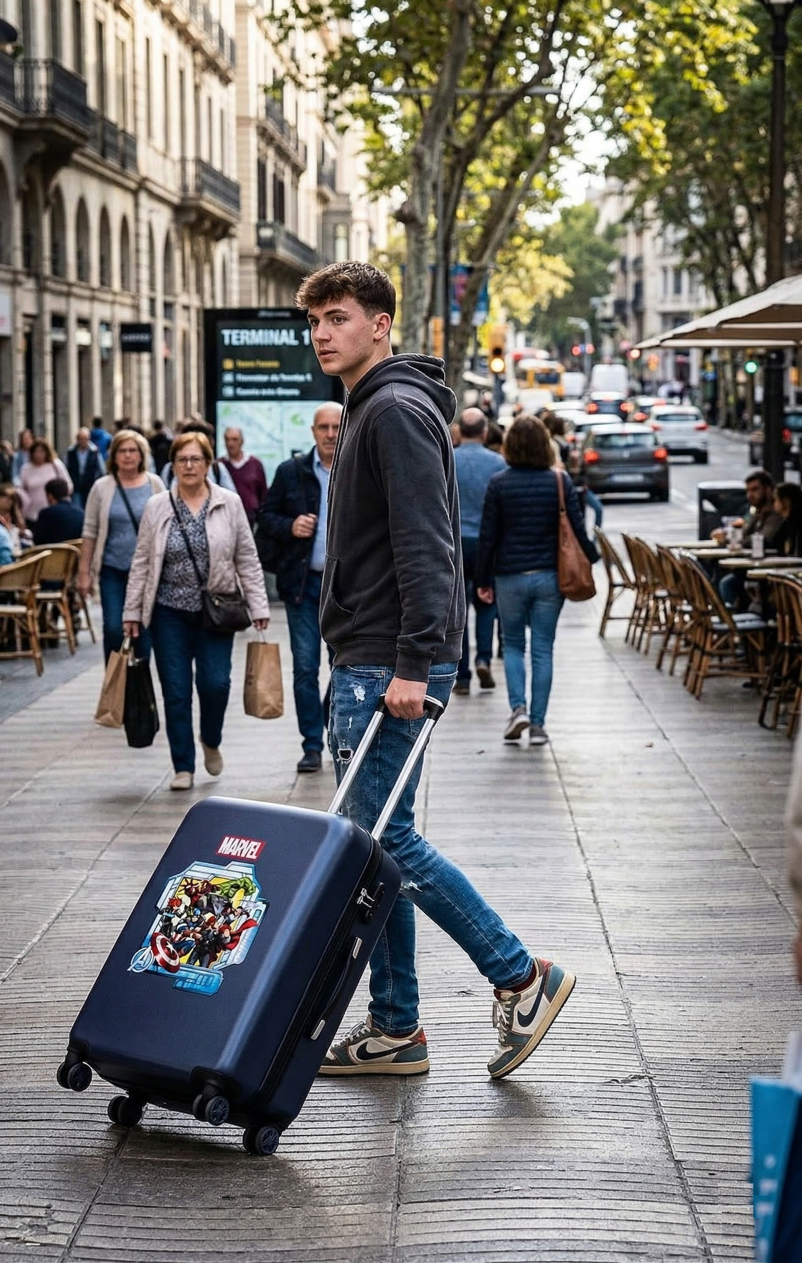 Trolley da Viaggio Avengers MARVEL Valigia in ABS Bagaglio a Mano 55x38x20 - 2471167