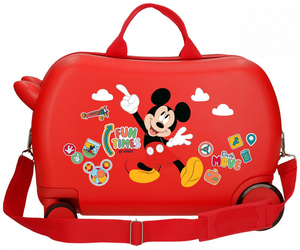 Trolley da Viaggio Cavalcabile Topolino DISNEY Valigia in ABS per Bambini 45 CM - 4231012