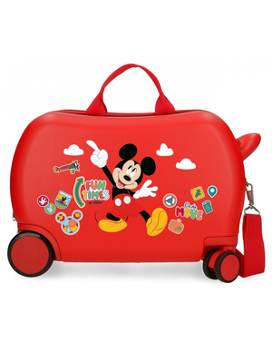 Trolley da Viaggio Cavalcabile Topolino DISNEY Valigia in ABS per Bambini 45 CM - 4231012