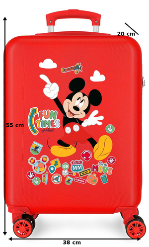 Trolley da Viaggio Topolino DISNEY 55 CM Valigia in ABS - 4231112