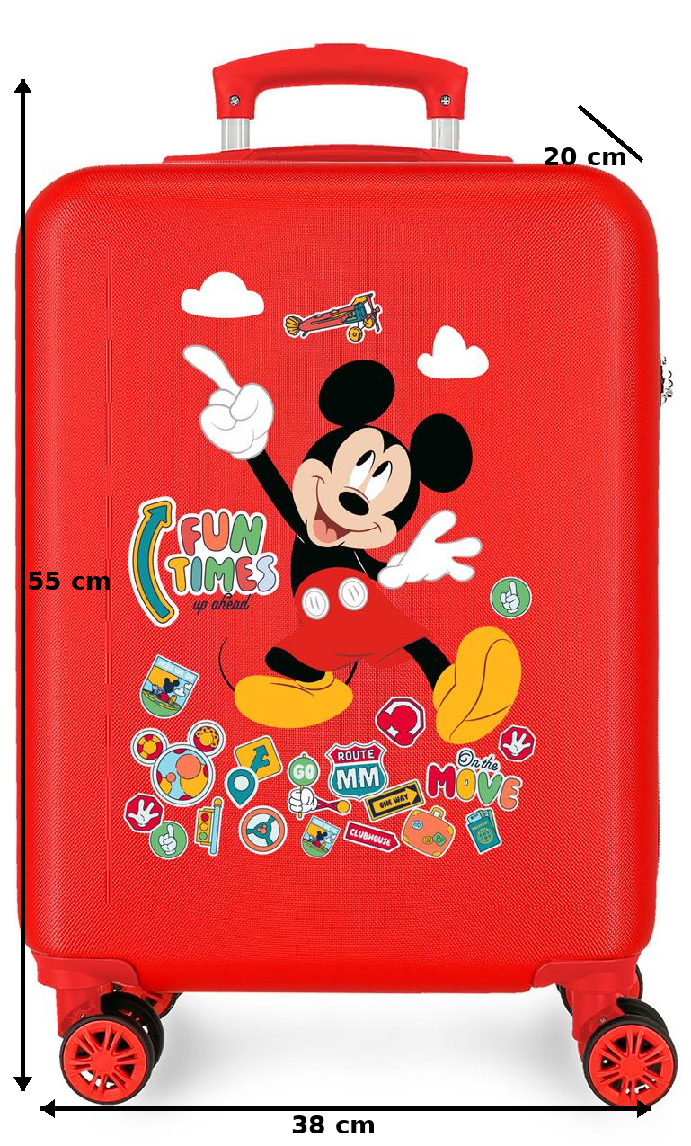Trolley da Viaggio Topolino DISNEY 55 CM Valigia in ABS - 4231112
