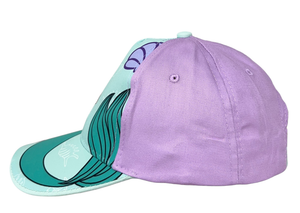 Cappello Principesse Ariel DISNEY Berretto Estivo con Visiera Regolabile Bambina 53 CM - 0430lilla