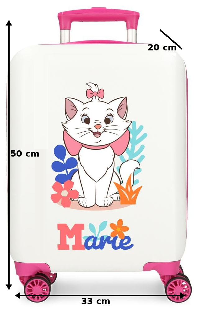 Trolley da Viaggio Marie gli Aristogatti DISNEY Valigia in ABS Bagaglio a Mano 50x33x20 CM -4761321