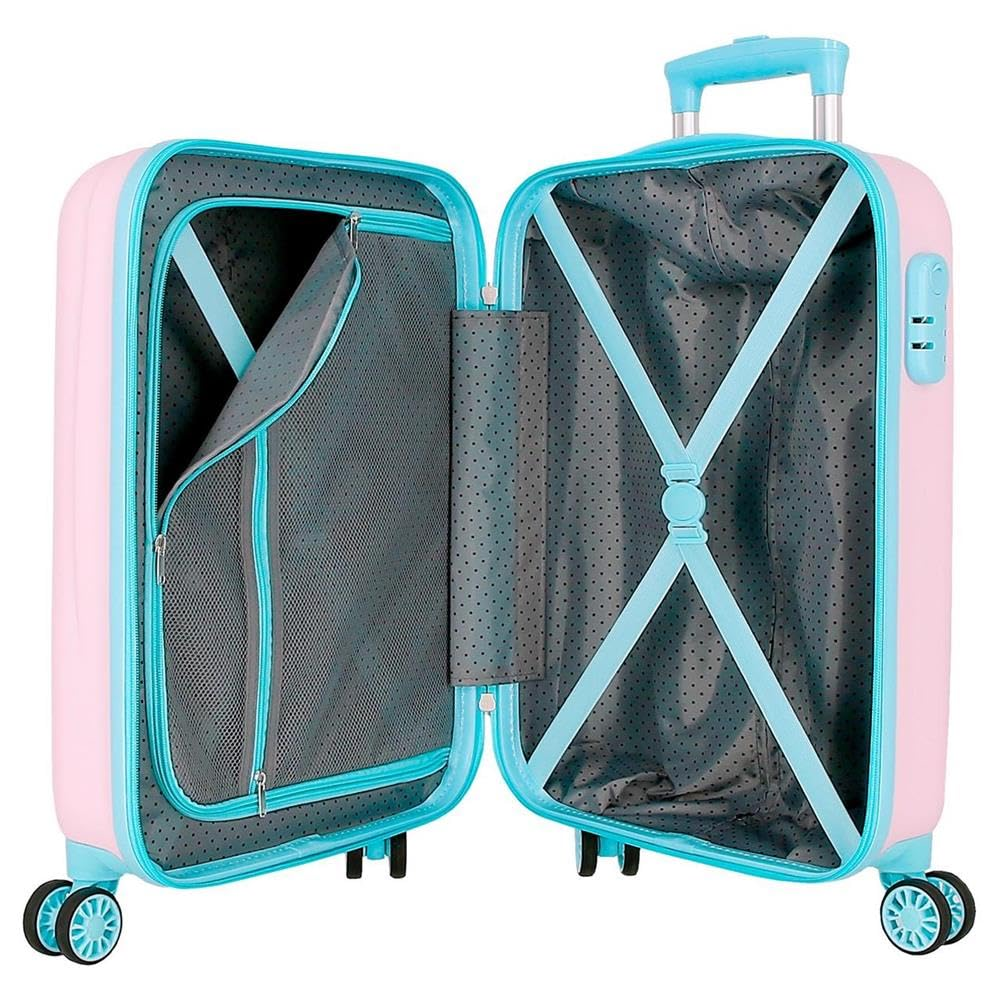 Trolley da Viaggio la Bella e la Bestia DISNEY Valigia in ABS Mrs. Bric e Chicco Bagaglio a Mano 55x38x20 CM - 4781141