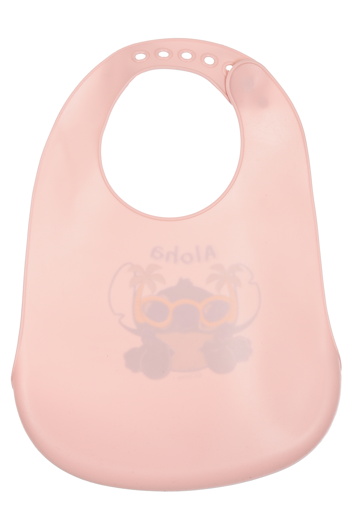 Bavetto Stitch DISNEY Bavaglino in Silicone 30 X 23 CM con Tasca Raccogli Briciole per Bambini - Ez09019