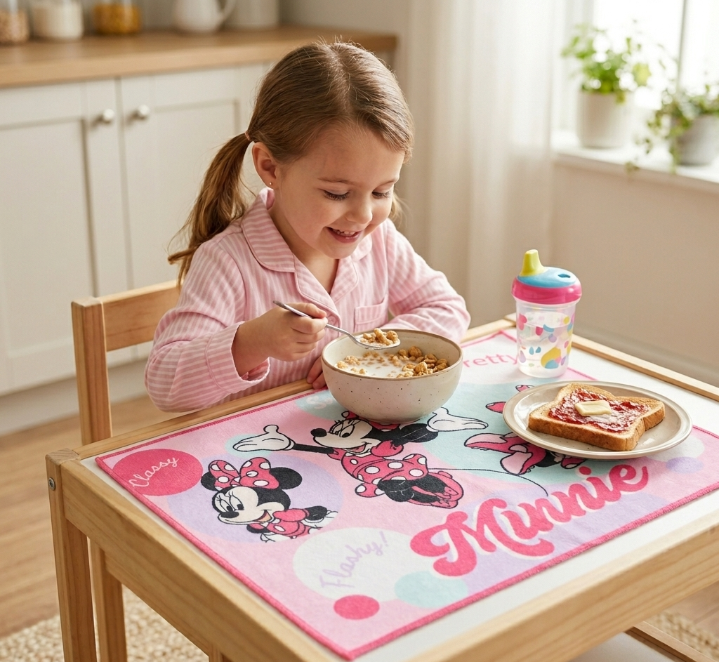 Tovaglietta Minnie DISNEY in Tessuto da Colazione Pranzo 40x30 CM - Ez18086