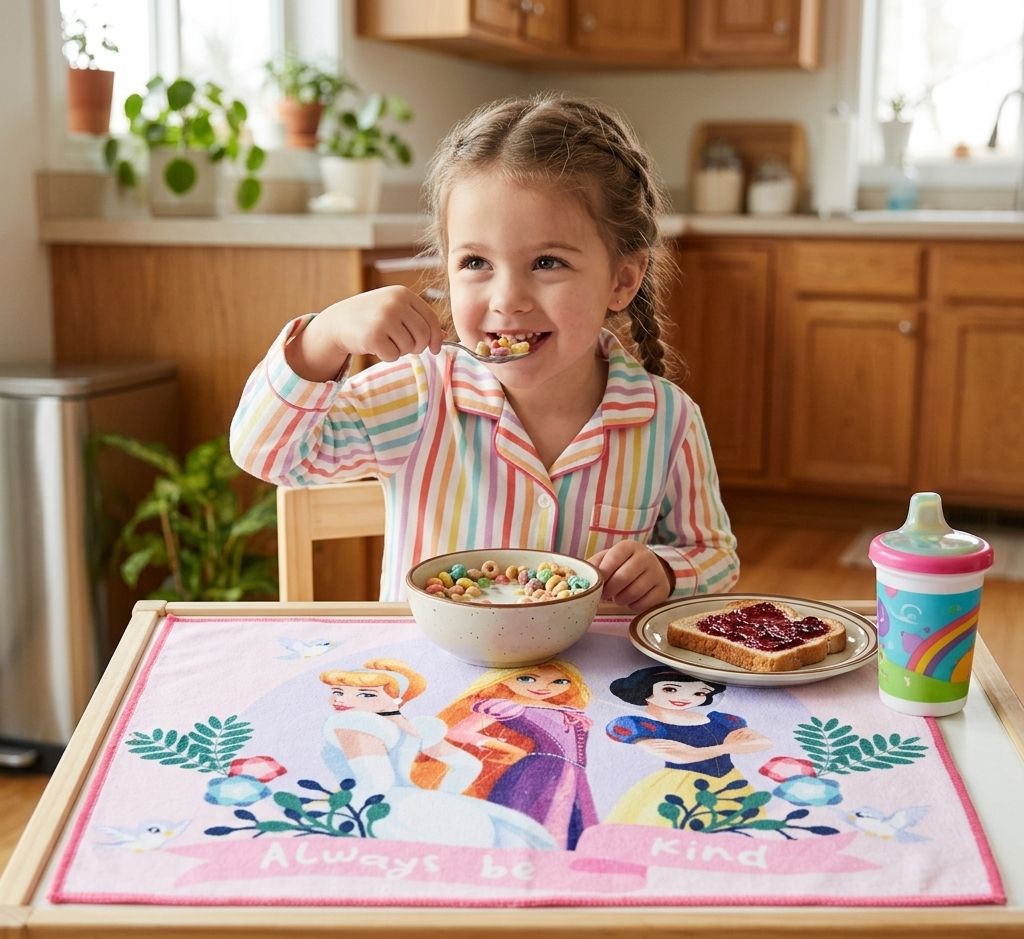 Tovaglietta Principesse DISNEY in Tessuto da Colazione Pranzo 40x30 CM - Ez18049