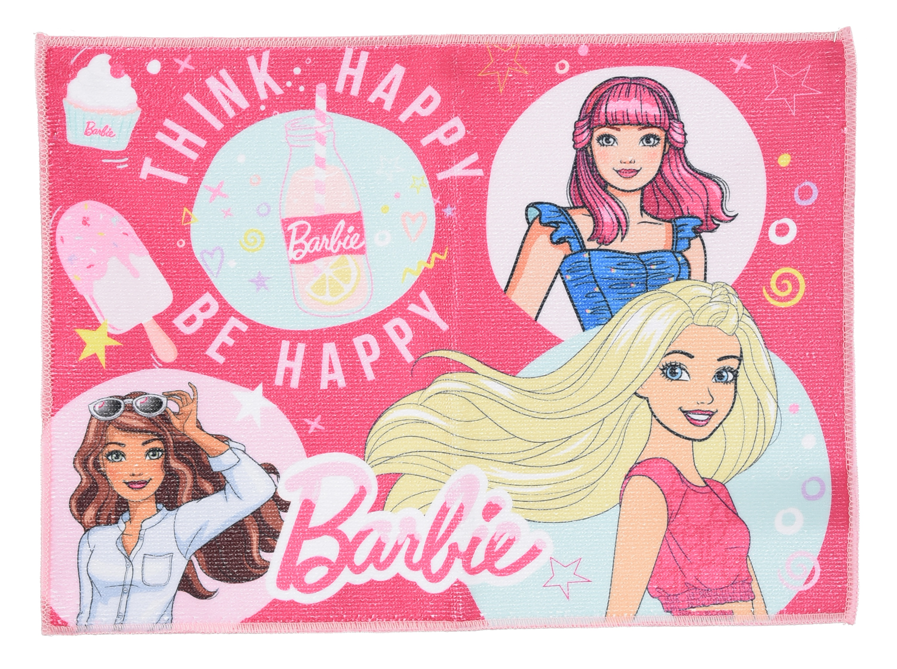 Tovaglietta Barbie Mattel in Tessuto da Colazione Pranzo 40x30 CM - Ez18024
