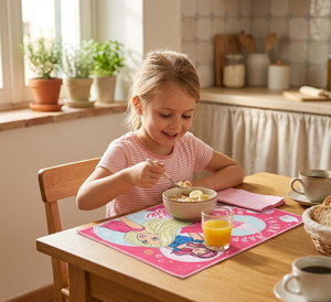 Tovaglietta Barbie Mattel in Tessuto da Colazione Pranzo 40x30 CM - Ez18024