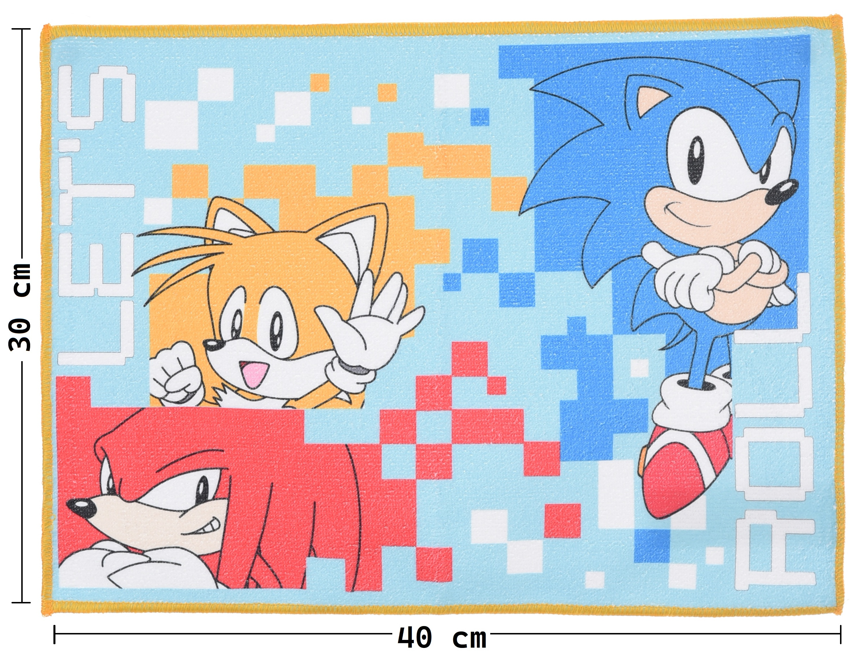 Tovaglietta Sonic Knuckles Tails in Tessuto da Colazione Pranzo 40x30 CM - Ez18144