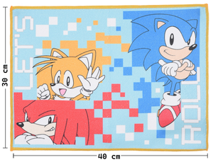 Tovaglietta Sonic Knuckles Tails in Tessuto da Colazione Pranzo 40x30 CM - Ez18144