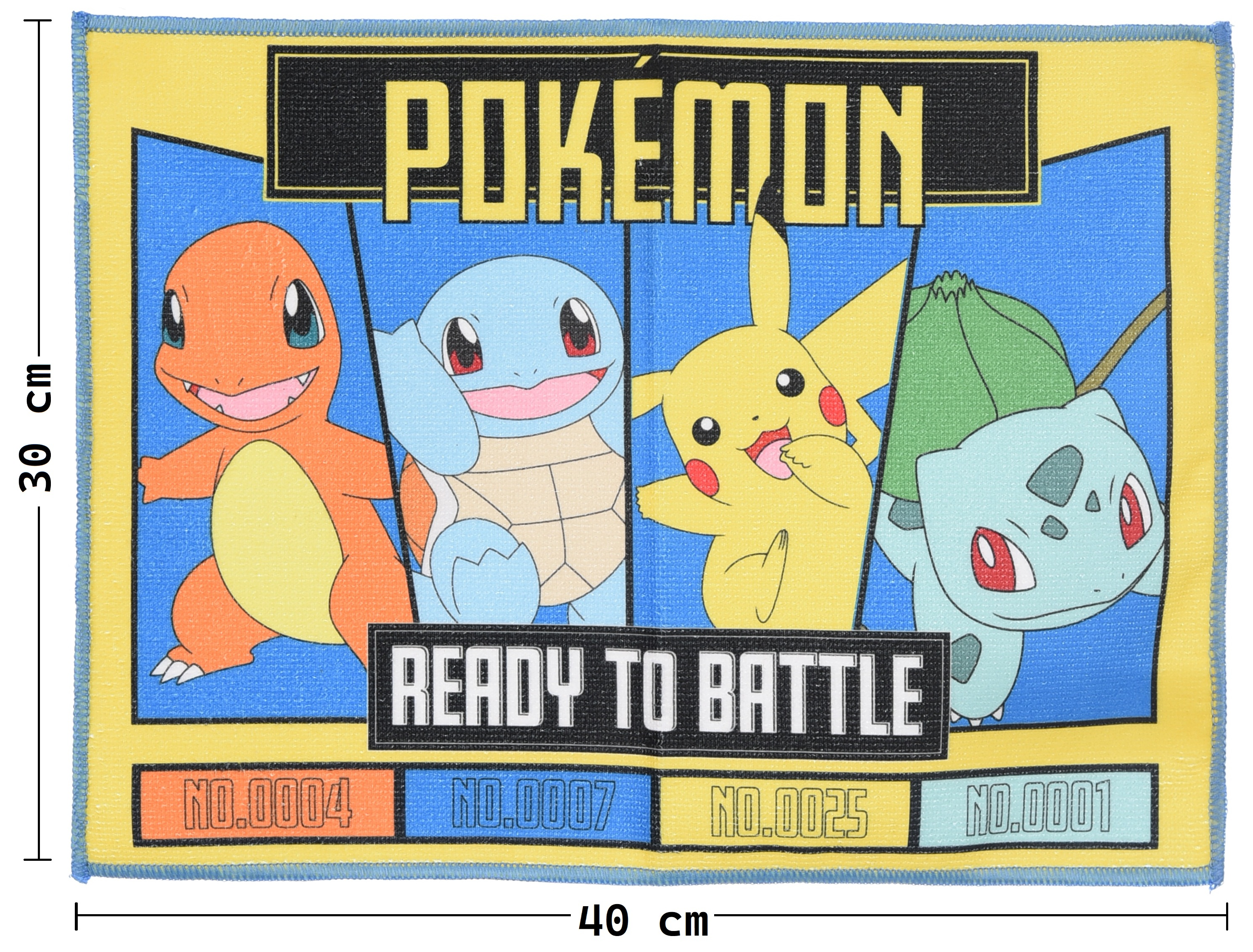 Tovaglietta Pokemon Pikachu in Tessuto da Colazione Pranzo 40x30 CM - Ez18140