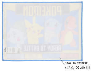 Tovaglietta Pokemon Pikachu in Tessuto da Colazione Pranzo 40x30 CM - Ez18140