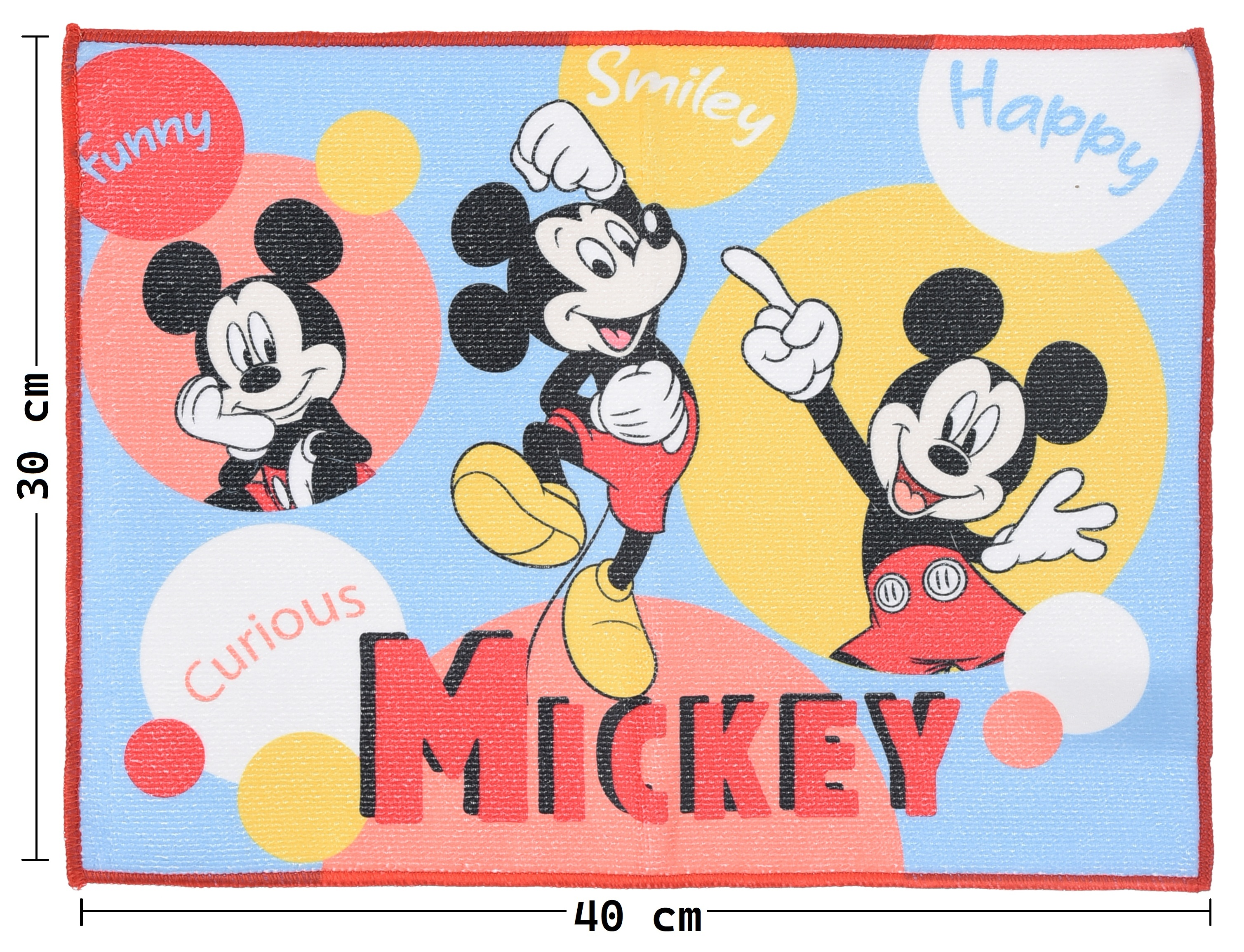 Tovaglietta Topolino DISNEY in Tessuto da Colazione Pranzo 40x30 CM - Ez18159