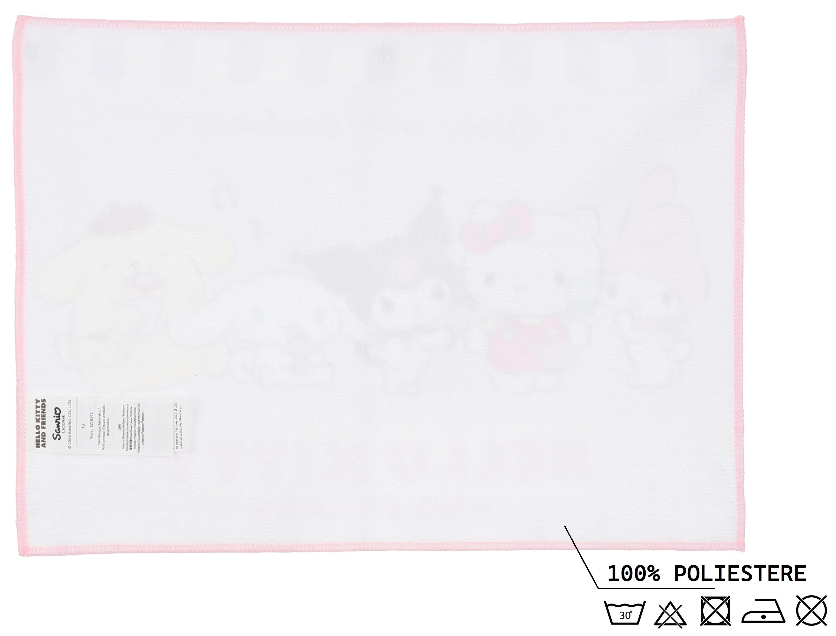 Tovaglietta Hello Kitty and Friends in Tessuto da Colazione Pranzo 40x30 CM - Ez18242
