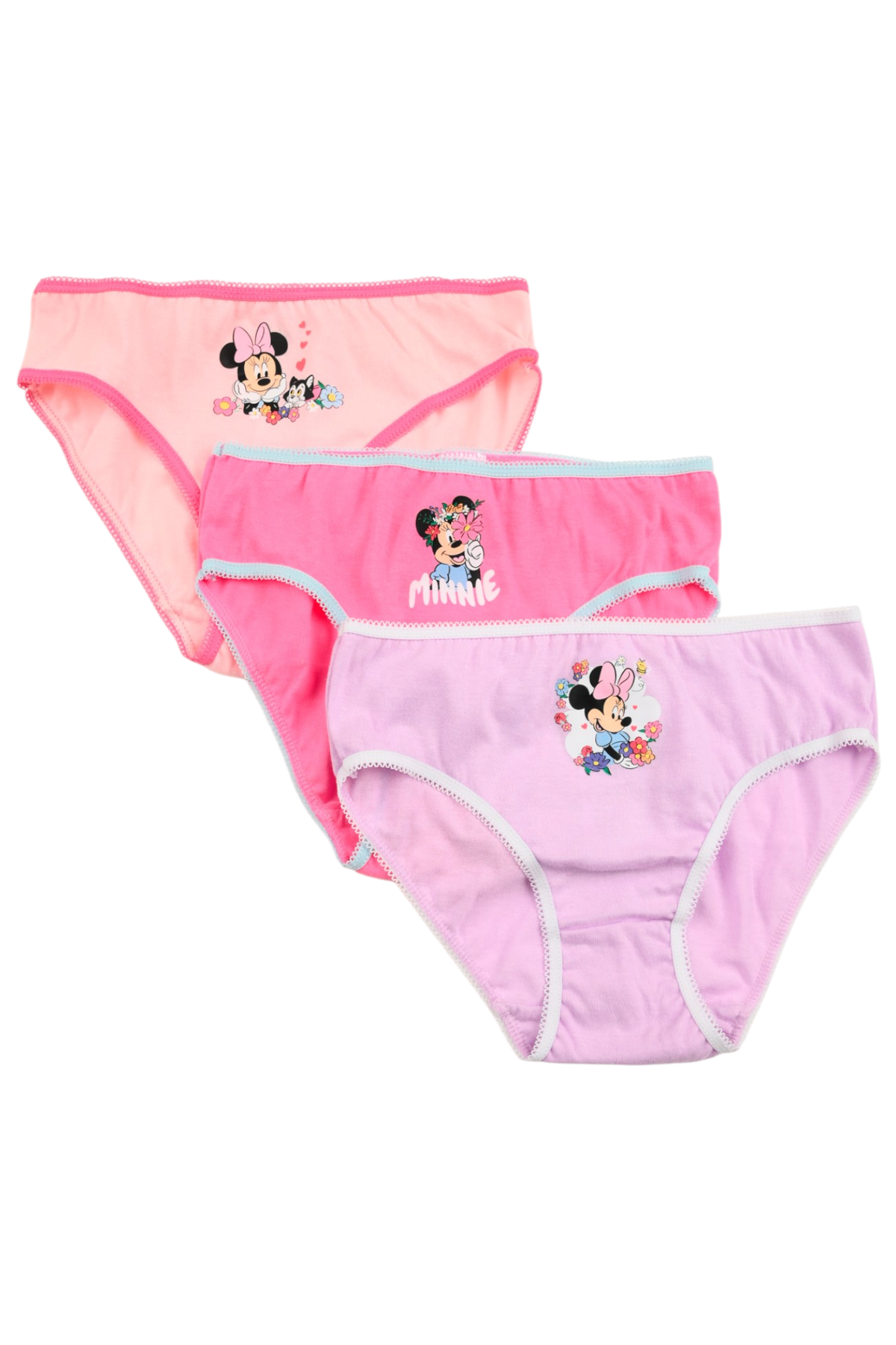 Mutandine Set 3 Pezzi Minnie DISNEY Slip in Cotone in Scatola 3/8 Anni- Ez30029